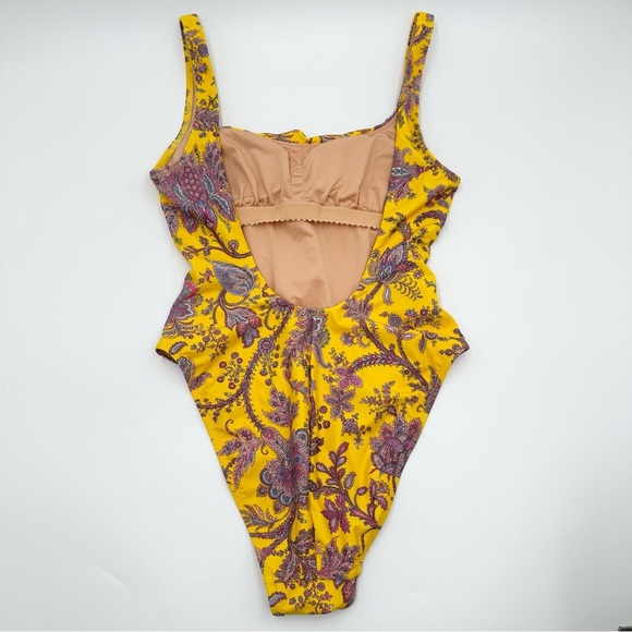 J. Crew Squareneck one-piece in Ratti golden paisley - Picture 5 of 13